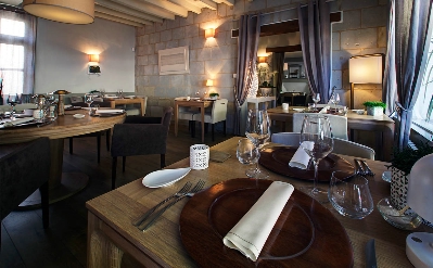 La salle de restaurant de l'Aubergade